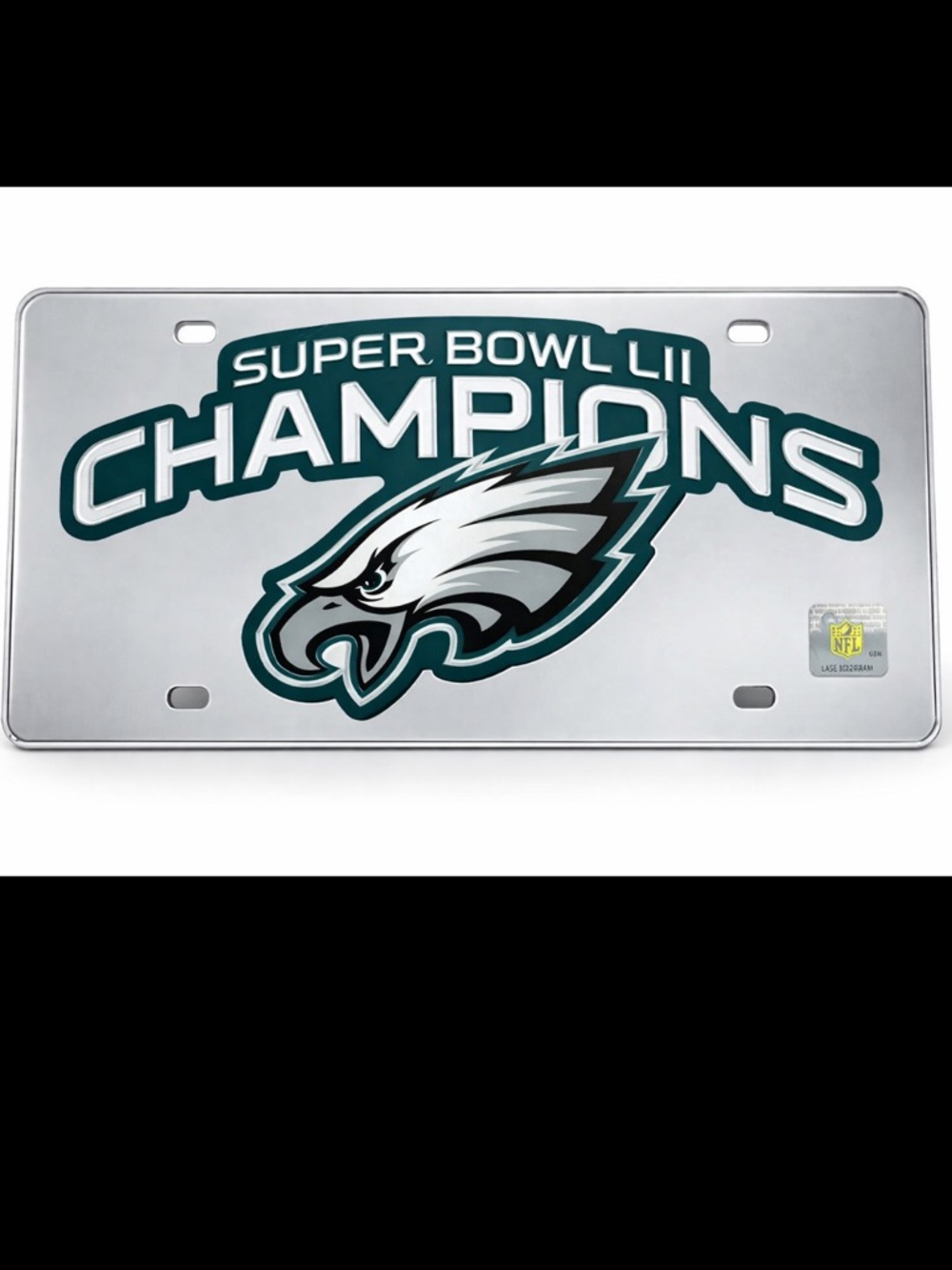 License Plate Frame with NFL philadelphia eagles souvenir brand new in bag